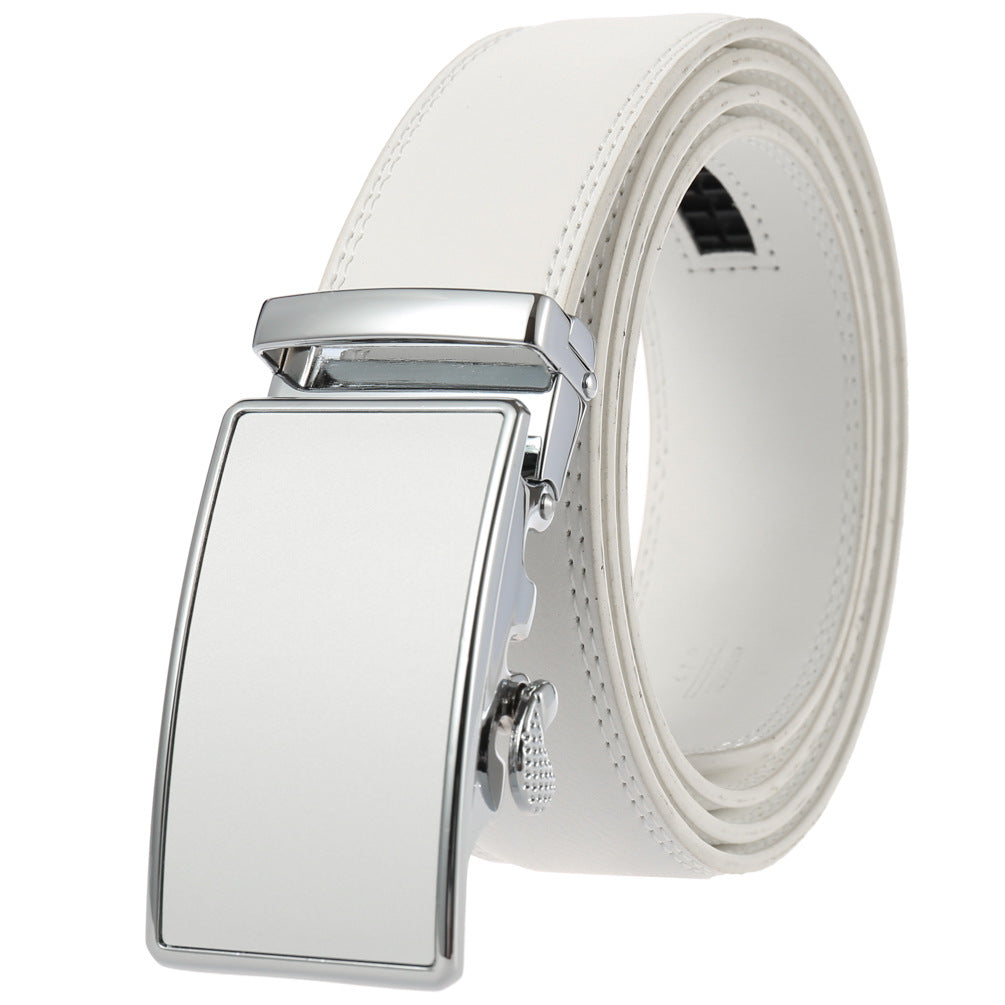 Men's Durable Versatile Automatic Buckle Cowhide Belts