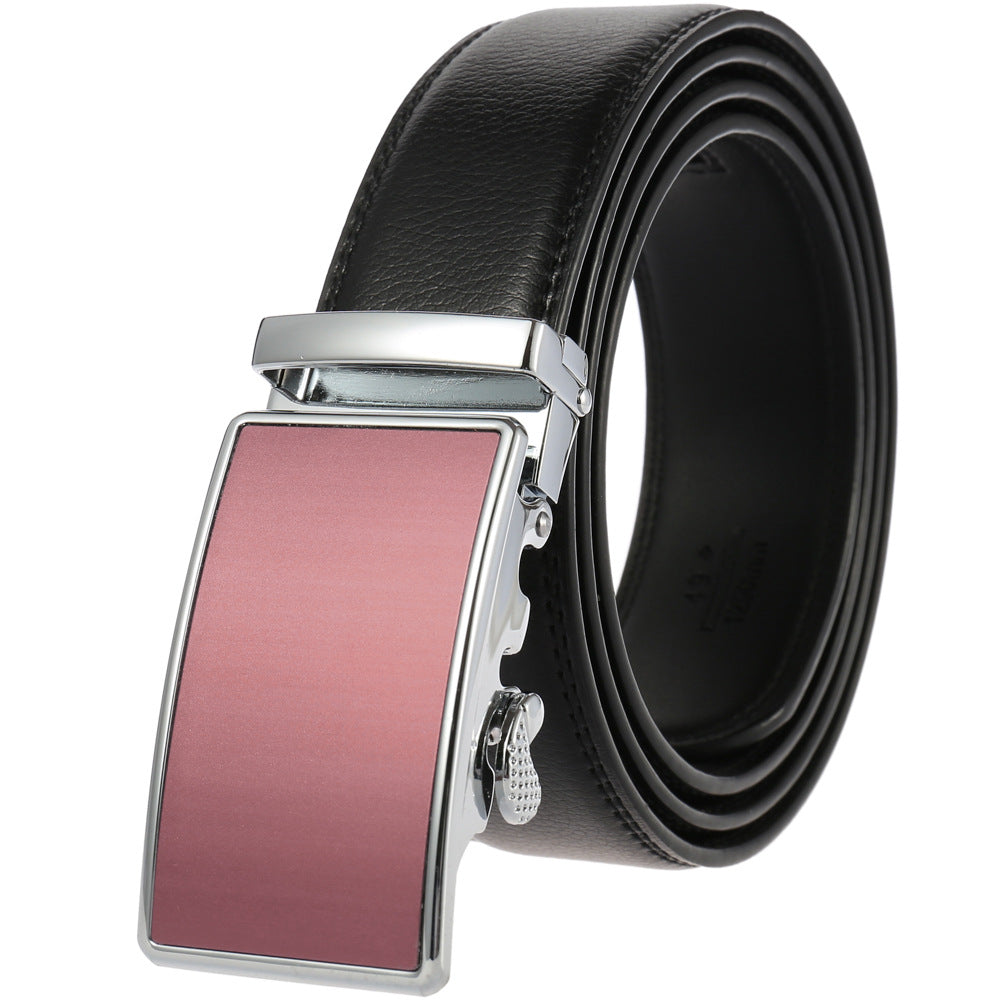 Men's Durable Versatile Automatic Buckle Cowhide Belts