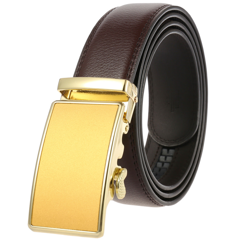 Men's Durable Versatile Automatic Buckle Cowhide Belts