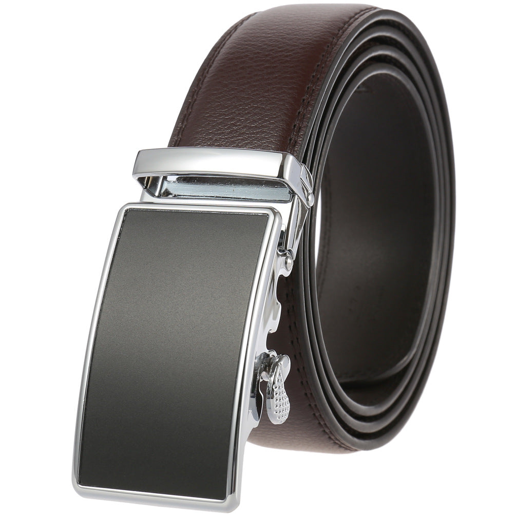 Men's Durable Versatile Automatic Buckle Cowhide Belts