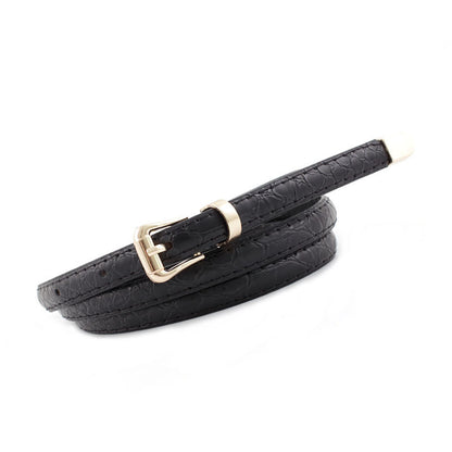 Women's Serpentine Thin Korean Style Fashion Dress Belts