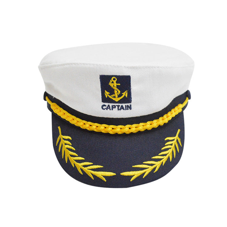 Men's Boat Anchor Wheat Captain Hat Props Kids' Headwear