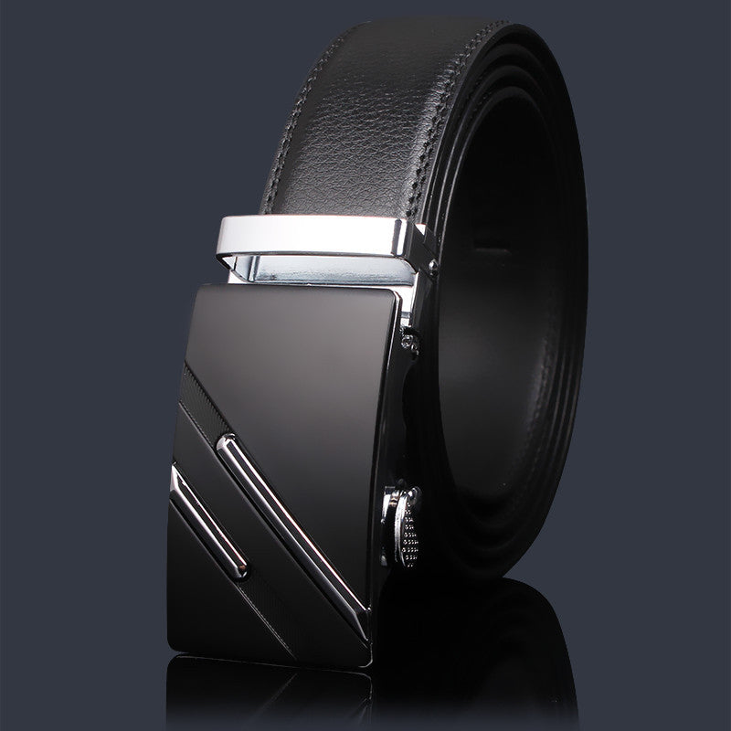 Men's Leather Buckle Pure Cowhide Business Boys Belts