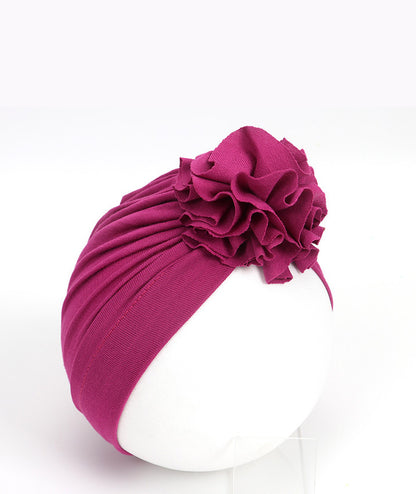 Children's Pleated Flower Hat Born Indian Cotton Kids' Headwear