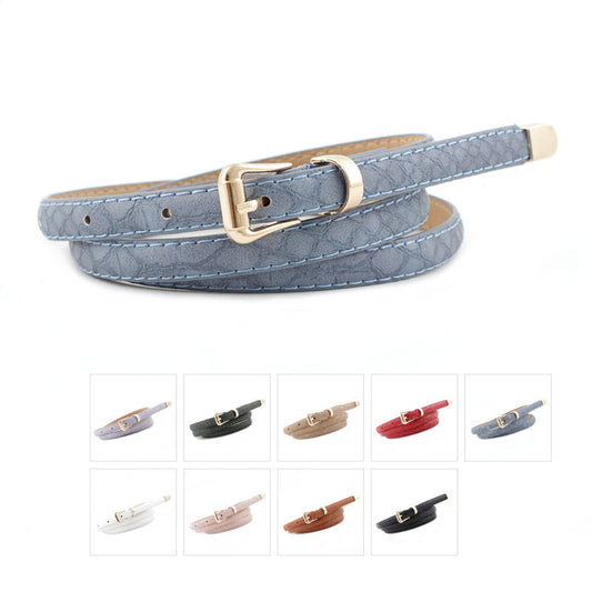 Women's Serpentine Thin Korean Style Fashion Dress Belts