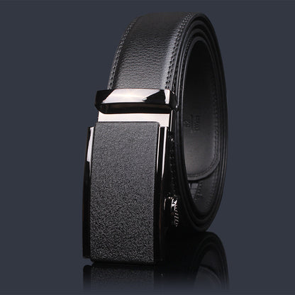 Men's Leather Buckle Pure Cowhide Business Boys Belts