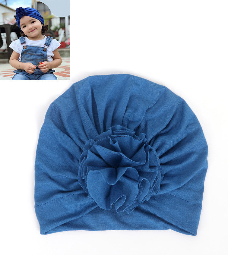 Children's Pleated Flower Hat Born Indian Cotton Kids' Headwear