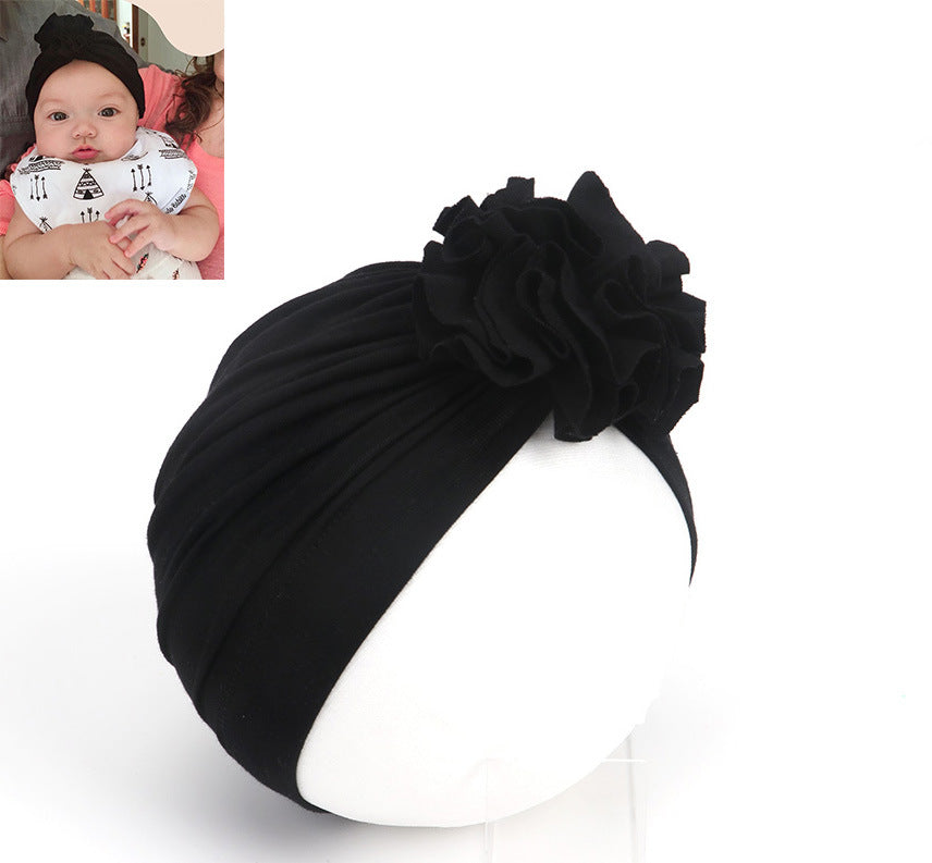 Children's Pleated Flower Hat Born Indian Cotton Kids' Headwear