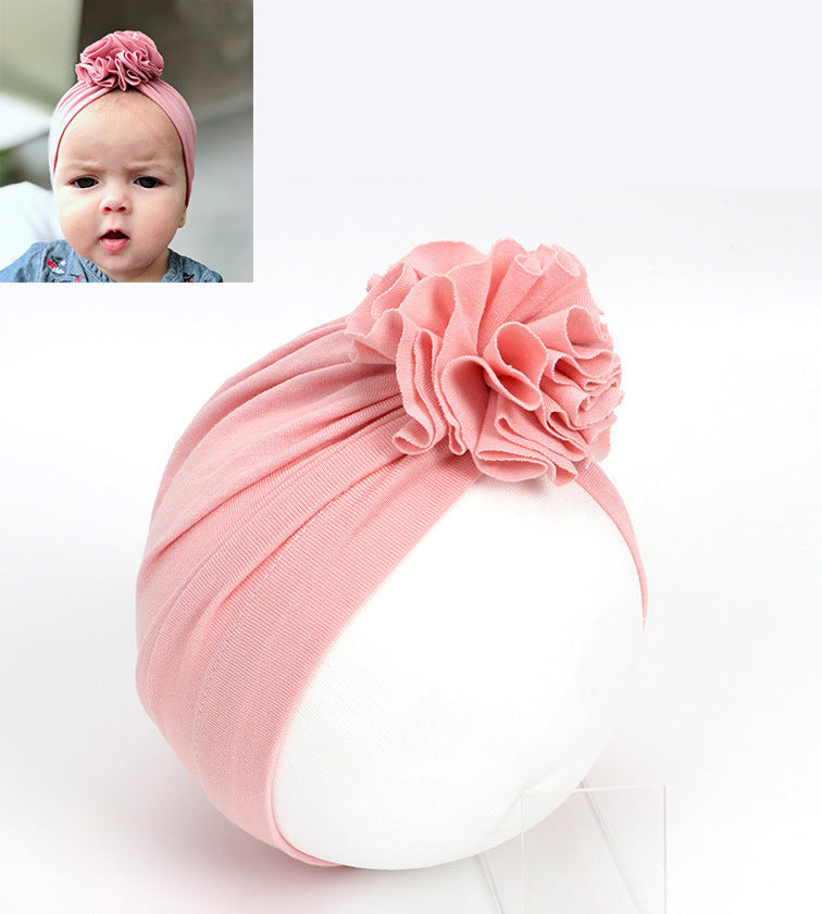 Children's Pleated Flower Hat Born Indian Cotton Kids' Headwear