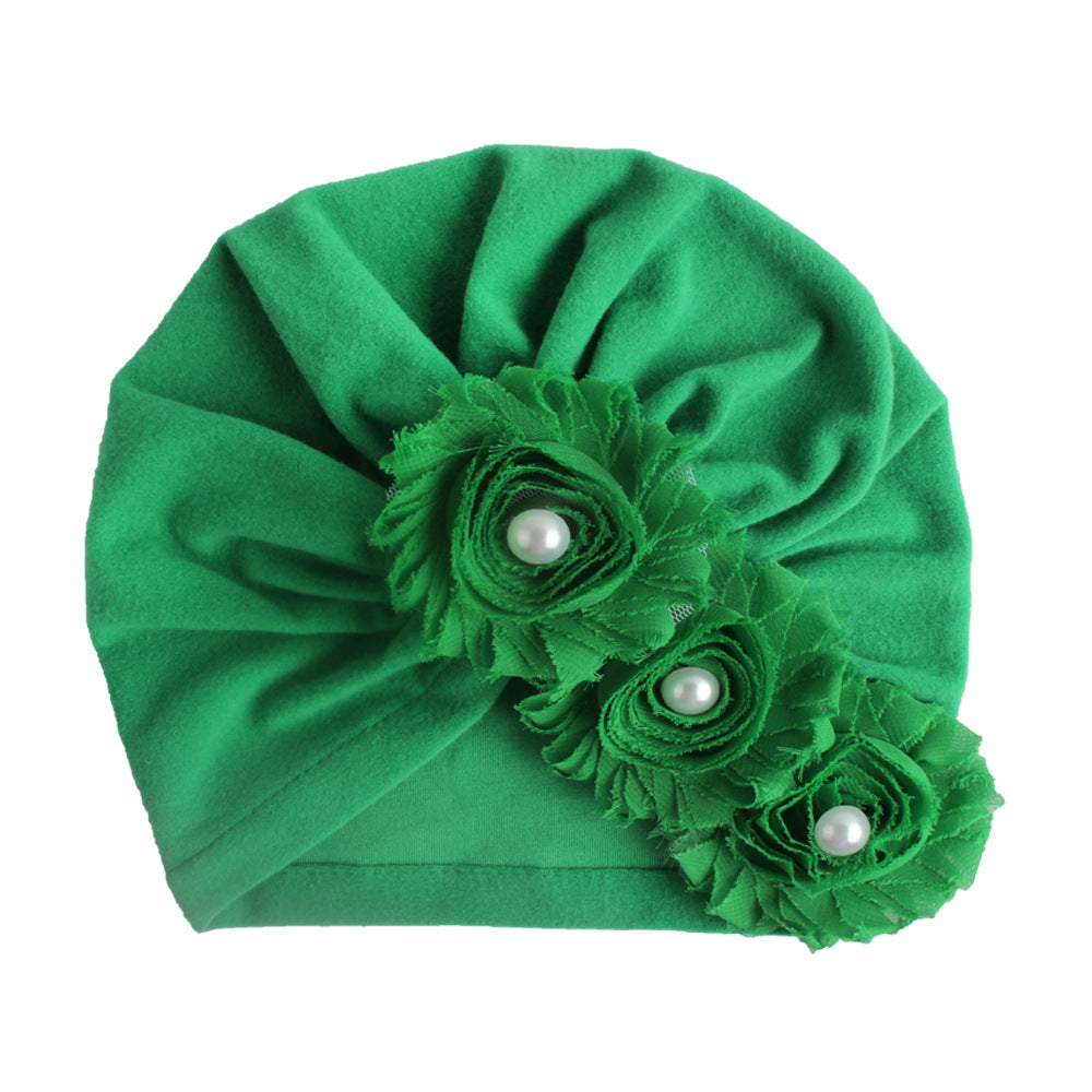 Toddler Supplies Solid Color Sunflower Sleeve Kids' Headwear