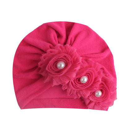 Toddler Supplies Solid Color Sunflower Sleeve Kids' Headwear