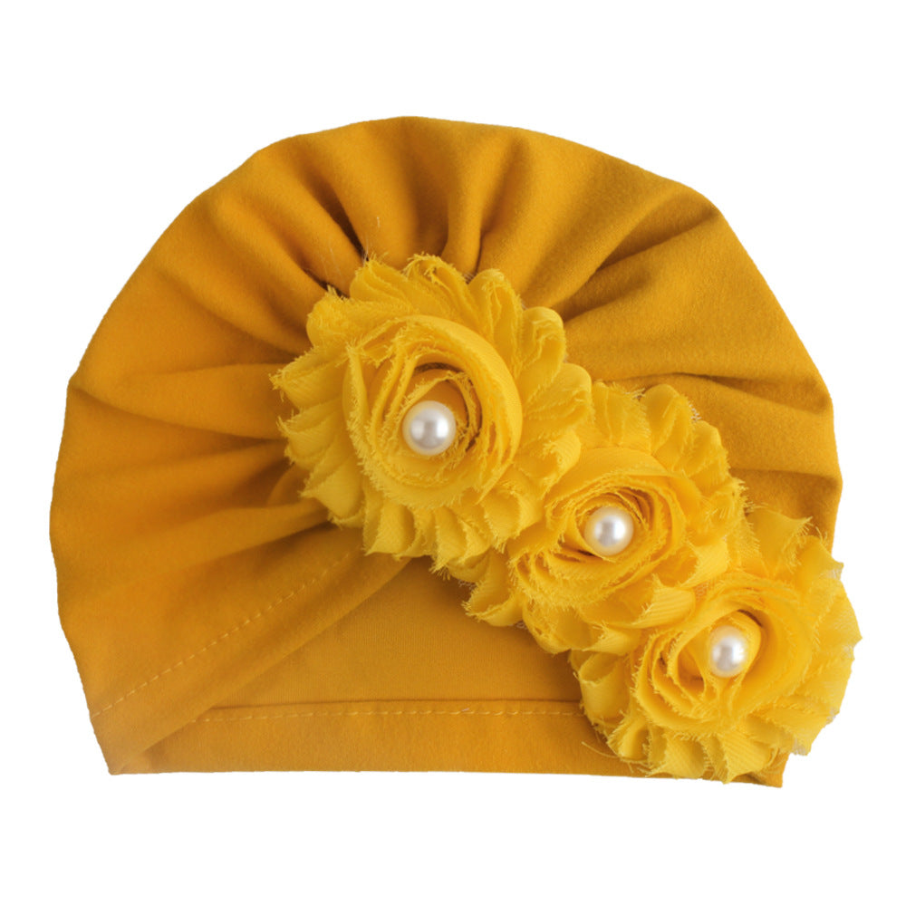 Toddler Supplies Solid Color Sunflower Sleeve Kids' Headwear