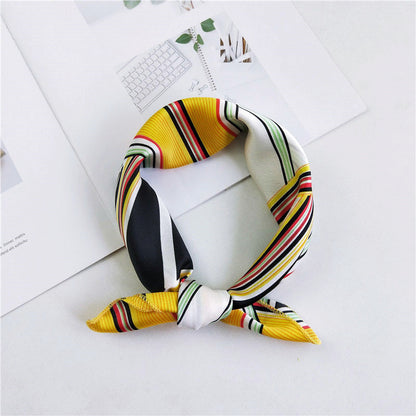 Women's Small Silk Square Towel Autumn Summer Professional Variety Scarfs