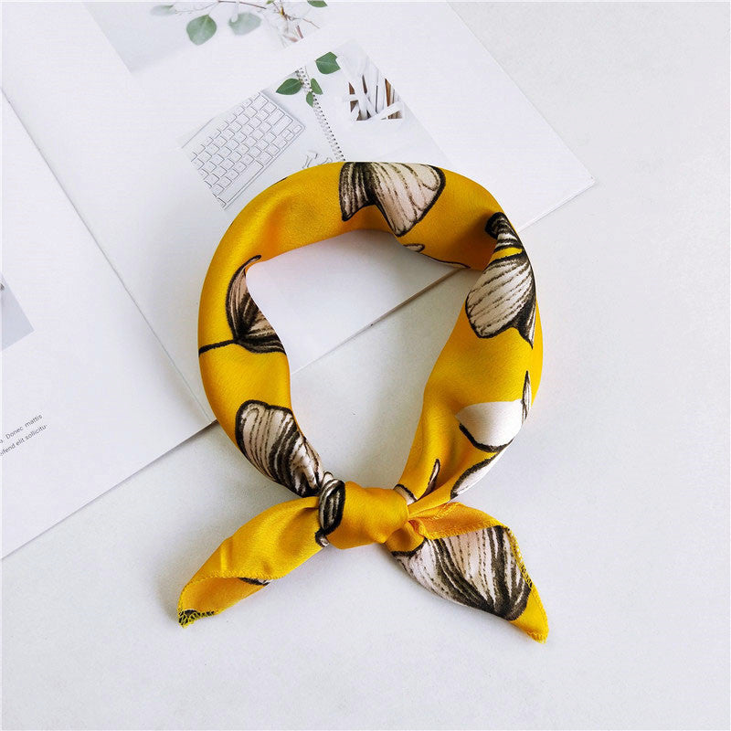 Women's Small Silk Square Towel Autumn Summer Professional Variety Scarfs