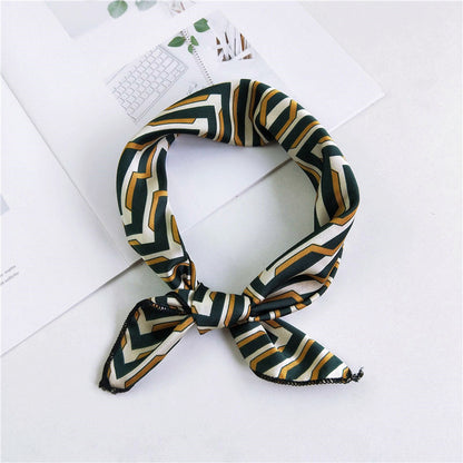 Women's Small Silk Square Towel Autumn Summer Professional Variety Scarfs