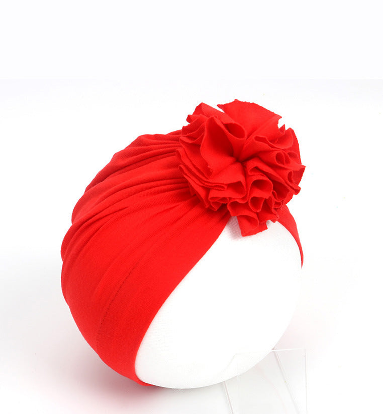 Children's Pleated Flower Hat Born Indian Cotton Kids' Headwear