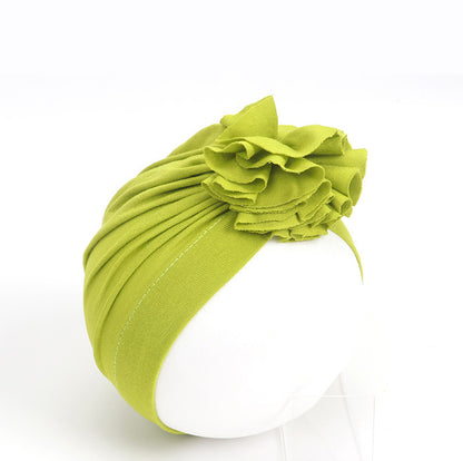 Children's Pleated Flower Hat Born Indian Cotton Kids' Headwear