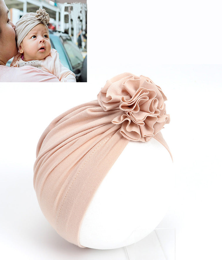 Children's Pleated Flower Hat Born Indian Cotton Kids' Headwear