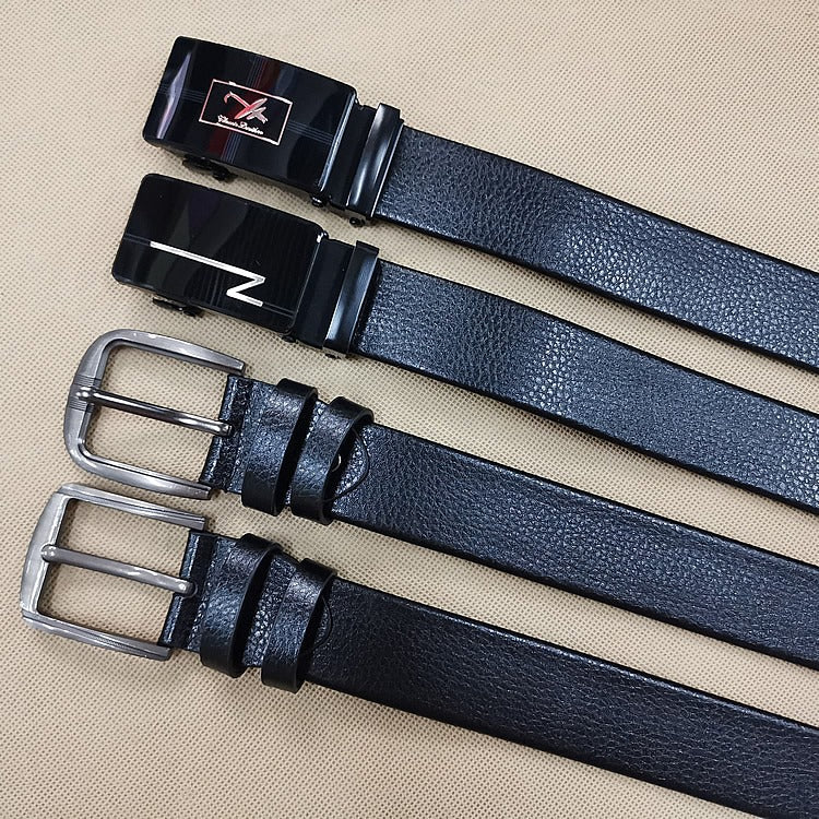 Men's Side Clip Rubber Automatic Fashion Casual Glue Belts