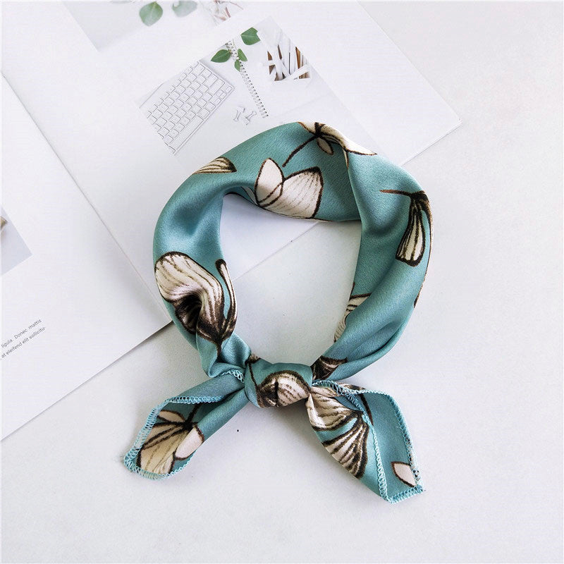 Women's Small Silk Square Towel Autumn Summer Professional Variety Scarfs