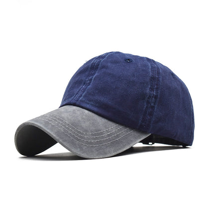 Men's Washed Pure Cotton Solid Color Light Hats & Caps