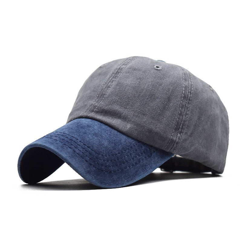 Men's Washed Pure Cotton Solid Color Light Hats & Caps