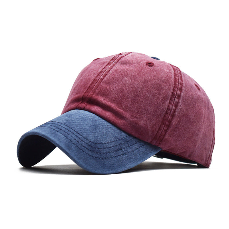 Men's Washed Pure Cotton Solid Color Light Hats & Caps