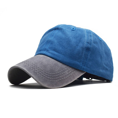 Men's Washed Pure Cotton Solid Color Light Hats & Caps