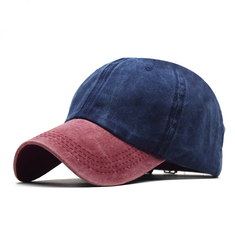 Men's Washed Pure Cotton Solid Color Light Hats & Caps