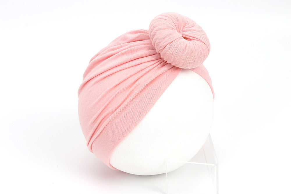 Children's Hat Pure Cotton Infant Knotted Sleeve Kids' Headwear