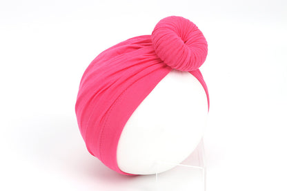 Children's Hat Pure Cotton Infant Knotted Sleeve Kids' Headwear