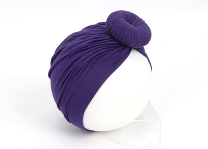 Children's Hat Pure Cotton Infant Knotted Sleeve Kids' Headwear