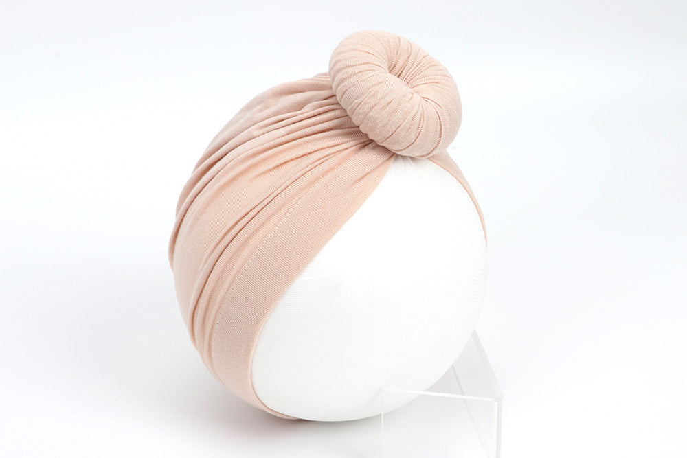 Children's Hat Pure Cotton Infant Knotted Sleeve Kids' Headwear