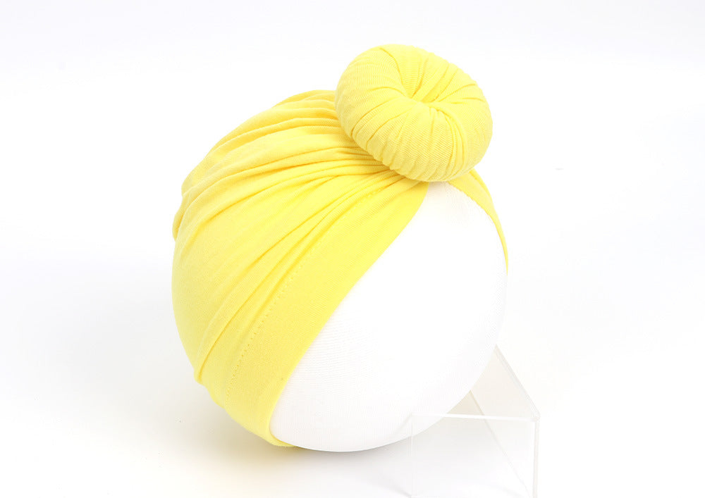 Children's Hat Pure Cotton Infant Knotted Sleeve Kids' Headwear