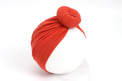 Children's Hat Pure Cotton Infant Knotted Sleeve Kids' Headwear