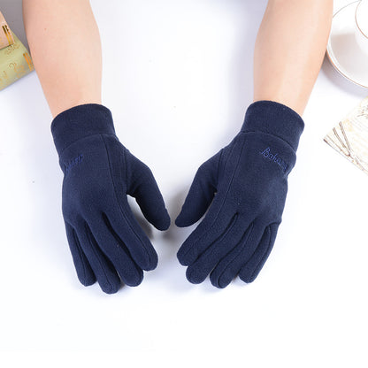 Outdoor Walking Square Dance Thermal Fleece Gloves