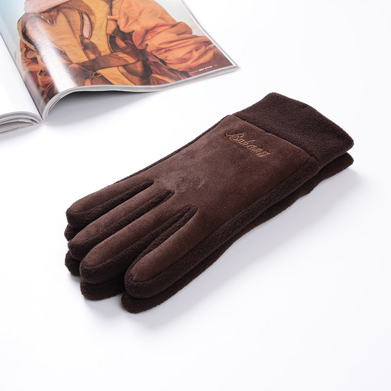 Outdoor Leisure Cycling Driving Warm Veet Gloves