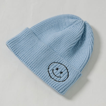 Children's Knitted Hat Korean Cute Embroidered Boys Kids' Headwear