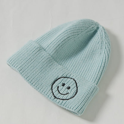 Children's Knitted Hat Korean Cute Embroidered Boys Kids' Headwear