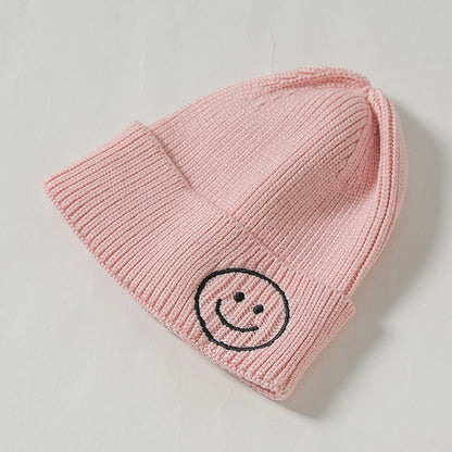 Children's Knitted Hat Korean Cute Embroidered Boys Kids' Headwear