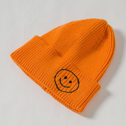 Children's Knitted Hat Korean Cute Embroidered Boys Kids' Headwear