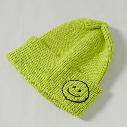 Children's Knitted Hat Korean Cute Embroidered Boys Kids' Headwear