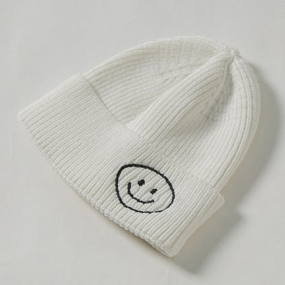 Children's Knitted Hat Korean Cute Embroidered Boys Kids' Headwear