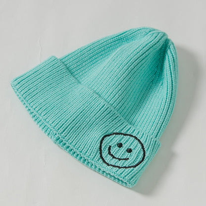 Children's Knitted Hat Korean Cute Embroidered Boys Kids' Headwear