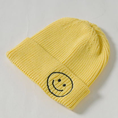 Children's Knitted Hat Korean Cute Embroidered Boys Kids' Headwear