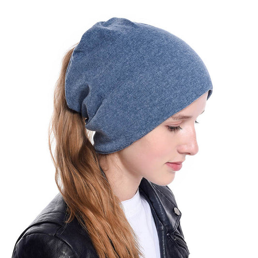 Women's Loose Street Style Sports Knitting Cloth Casual Multifunctional Hats & Caps