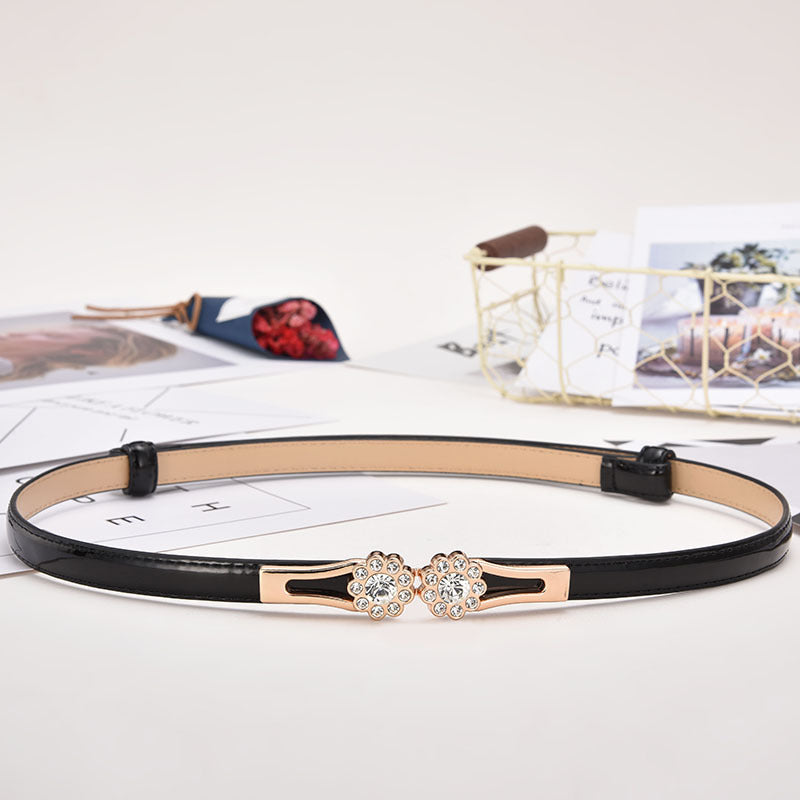 Women's Ladies Decoration Korean Style Sweet Rhinestone Belts