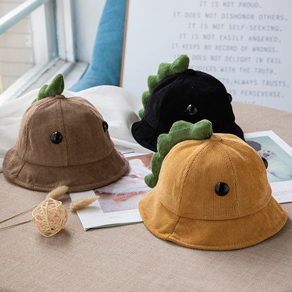 Korean Cute Dinosaur Boys Bucket Fashion Kids' Headwear