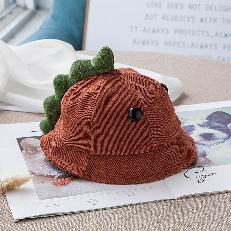 Korean Cute Dinosaur Boys Bucket Fashion Kids' Headwear