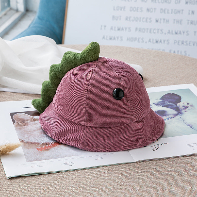 Korean Cute Dinosaur Boys Bucket Fashion Kids' Headwear